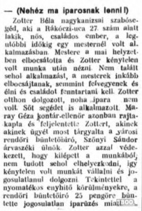 1935. december 1. Munkában a kontár-ellenőr