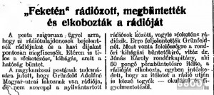 1943. december 1. A feketézés egy egészen különleges módja