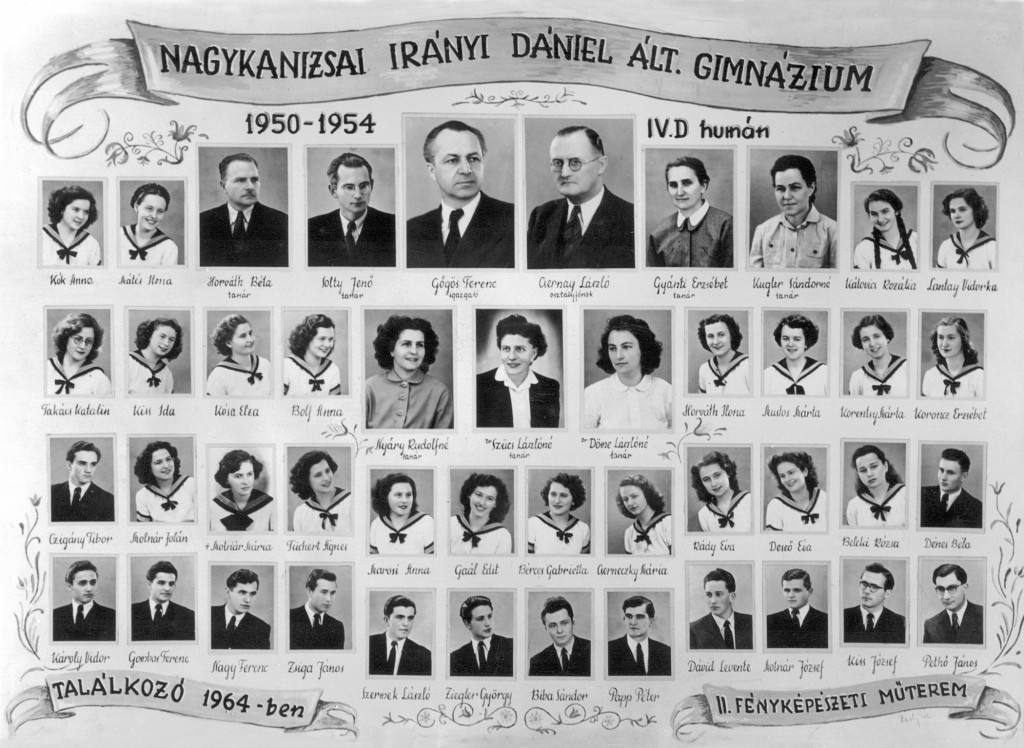 1954-ben végzett D osztály