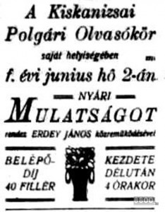 Báli plakát 1912-ből