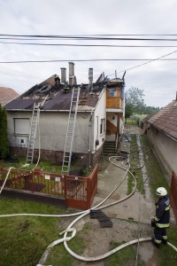 Leégett egy zalakomári családi ház tetőszerkezete